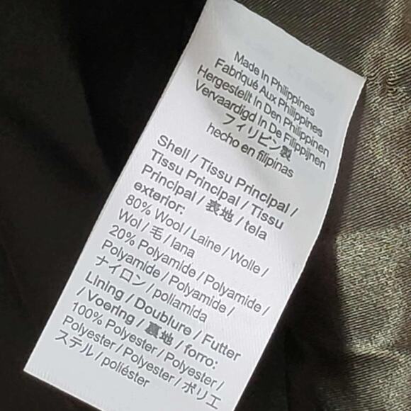 J Crew Nello Gori Stadium Cloth Coat Women’s Size 14 Soft Green Cocoon Jacket - Picture 8 of 10